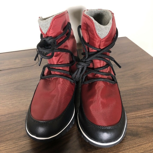 New Sorel Cozy Explorer Boot Red Element 6 7 8 10 - Picture 5 of 7